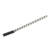 Sealey Socket Retaining Rail with 14 Clips 3/8"Sq Drive AK3814 Sealey - Dynamic Drive