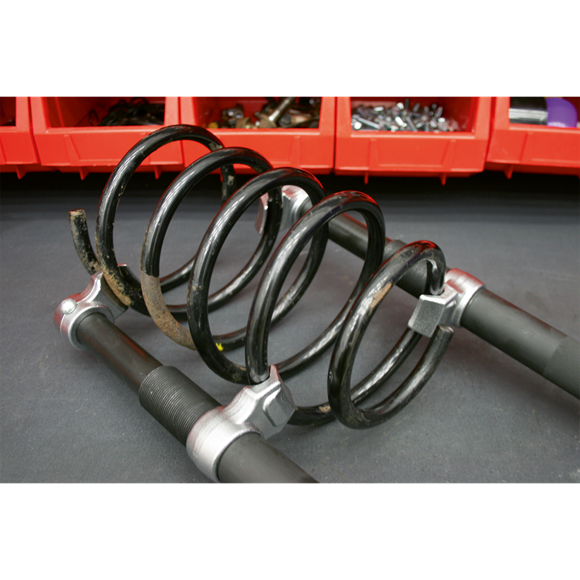 Sealey Coil Spring Compressor Set 2pc Heavy-Duty 2500kg/Pair AK3845 Sealey - Dynamic Drive