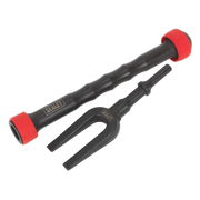 Sealey 2pc Impact Ball Joint Splitter Set with Fork for Air Hammer Guns 240mm Sealey  - Dynamic Drive