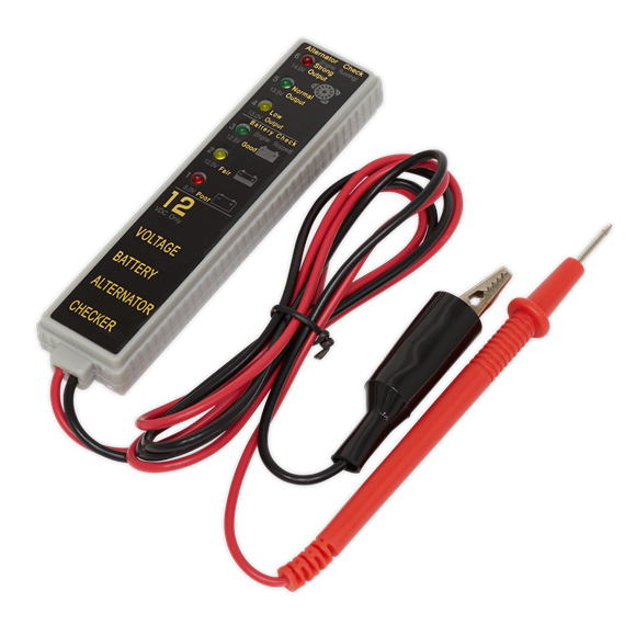 Sealey Battery/Alternator Tester 12V LED AK400 Sealey - Dynamic Drive