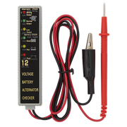 Sealey Battery/Alternator Tester 12V LED AK400 Sealey - Dynamic Drive