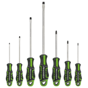 Sealey Screwdriver Set 7pc GriPMAX Hi-Vis Green AK4321HV Sealey - Dynamic Drive