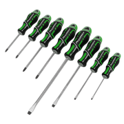 Sealey Screwdriver Set 8pc GriPMAX Hi-Vis Green AK4322HV Sealey - Dynamic Drive
