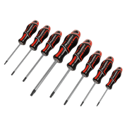 Sealey Screwdriver Set 8pc Security TRX-Star* GriPMAX Red AK4323 Sealey - Dynamic Drive