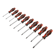 Sealey Screwdriver Set 10pc TRX-Star* GriPMAXï Red AK4324 Sealey - Dynamic Drive