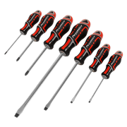 Sealey Screwdriver Set 7pc GriPMAX Red AK4325 Sealey - Dynamic Drive