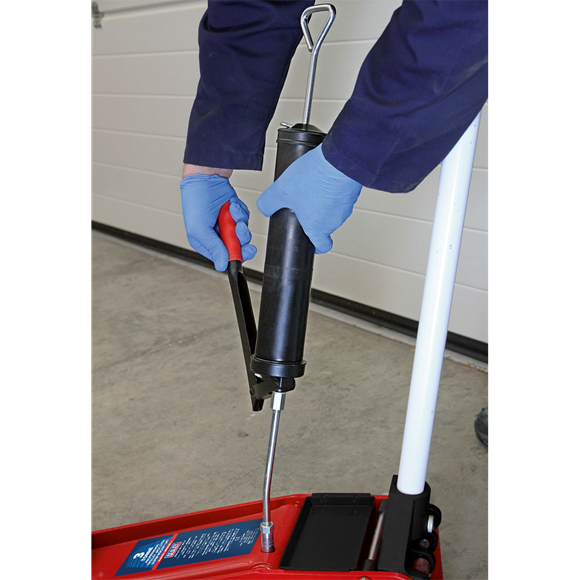 Sealey 3 Way Fill Side Pump Handle Lever Grease Gun Lubricating Greasing Sealey  - Dynamic Drive