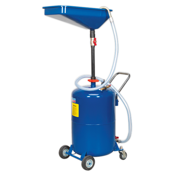 Sealey Waste Oil Drainer 65L Air Discharge AK451DX Sealey - Dynamic Drive