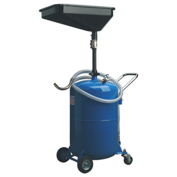 Sealey Waste Oil Drainer 65L Air Discharge AK451DX Sealey - Dynamic Drive