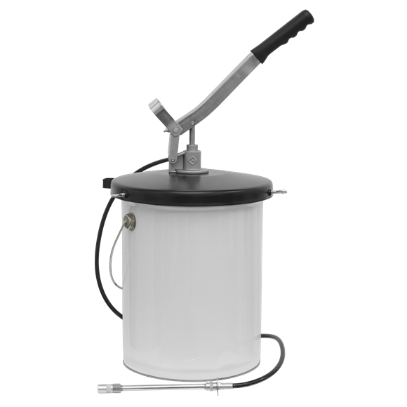 Sealey Bucket Greaser with Follower Plate 12.5kg Extra-Heavy-Duty AK455 Sealey - Dynamic Drive