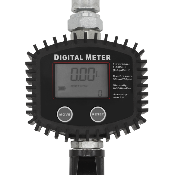 Sealey Oil Hose End Gun with Digital Meter AK4565D Sealey - Dynamic Drive