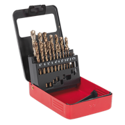 Sealey HSS Cobalt Split Point Fully Ground Drill Bit Set 19pc Metric AK4701 Sealey - Dynamic Drive