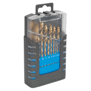 Sealey HSS Fully Ground Drill Bit Set 19pc DIN 338 Metric AK4719 Sealey - Dynamic Drive