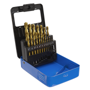 Sealey HSS Fully Ground Drill Bit Set 19pc DIN 338 Metric AK4719 Sealey - Dynamic Drive