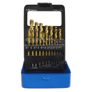 Sealey HSS Fully Ground Drill Bit Set 19pc DIN 338 Metric AK4719 Sealey - Dynamic Drive