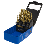 Sealey HSS Fully Ground Drill Bit Set 25pc DIN 338 Metric AK4725 Sealey - Dynamic Drive