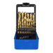 Sealey 25pc HSS Coated Fully Ground Drill Bit Set 1-13mm Stainless Steel Copper Sealey  - Dynamic Drive