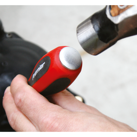 Sealey Premier 6pc Hammer Thru Cap Screwdriver Set Slotted Phillips Bolster Sealey  - Dynamic Drive