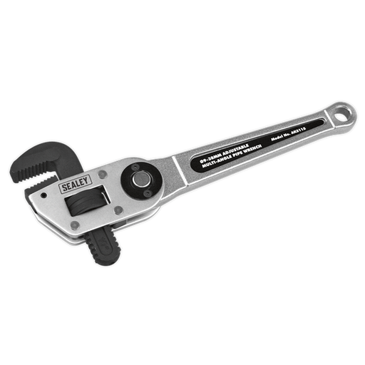 Sealey Adjustable Multi-Angle Pipe Wrench9-38mm AK5115 Sealey - Dynamic Drive