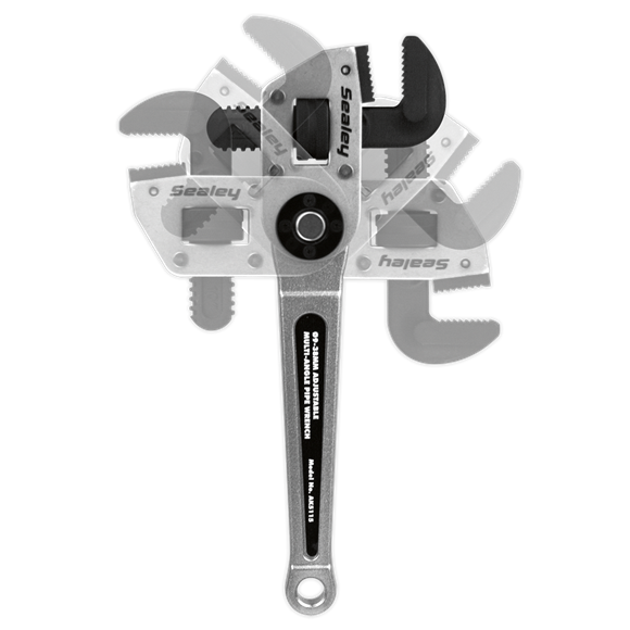 Sealey Adjustable Multi-Angle Pipe Wrench9-38mm AK5115 Sealey - Dynamic Drive