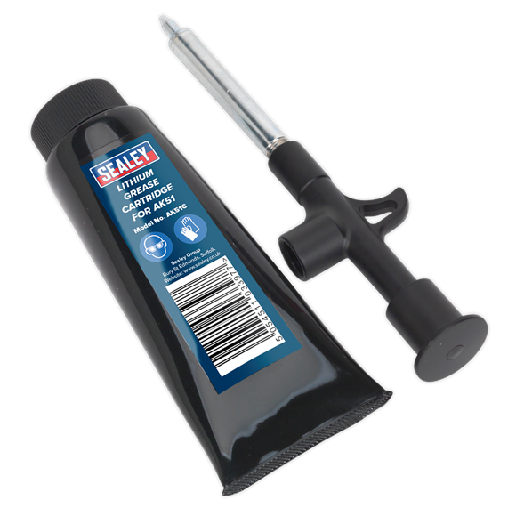 Sealey Mini Grease Gun Applicator 100g Lithium Grease Cartridge Precision Nozzle Sealey  - Dynamic Drive