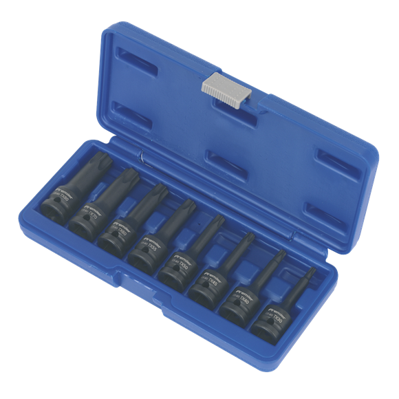 Sealey Impact TRX-Star* Socket Bit Set 8pc 1/2"Sq Drive AK5602 Sealey - Dynamic Drive