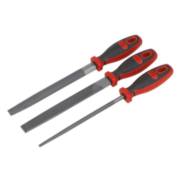 Sealey 3pc 200mm Engineer's File Set AK572 Sealey - Dynamic Drive