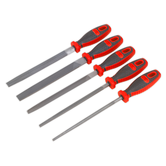 Sealey Engineerïs File Set 5pc 200mm AK573 Sealey - Dynamic Drive