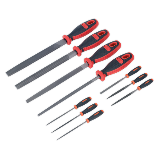 Sealey File Set 10pc Engineer's & Needle AK578 Sealey - Dynamic Drive