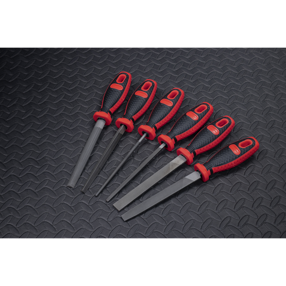 Sealey Engineer's File Set 6pc 150mm AK580 Sealey - Dynamic Drive