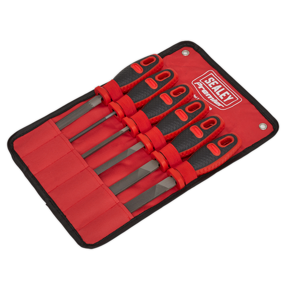 Sealey Engineer's File Set 6pc 150mm AK580 Sealey - Dynamic Drive