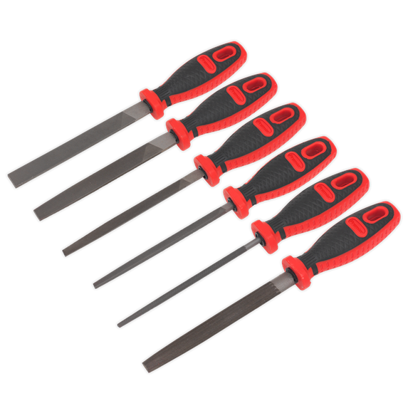 Sealey Engineer's File Set 6pc 150mm AK580 Sealey - Dynamic Drive