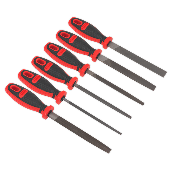 Sealey Engineer's File Set 6pc 150mm AK580 Sealey - Dynamic Drive