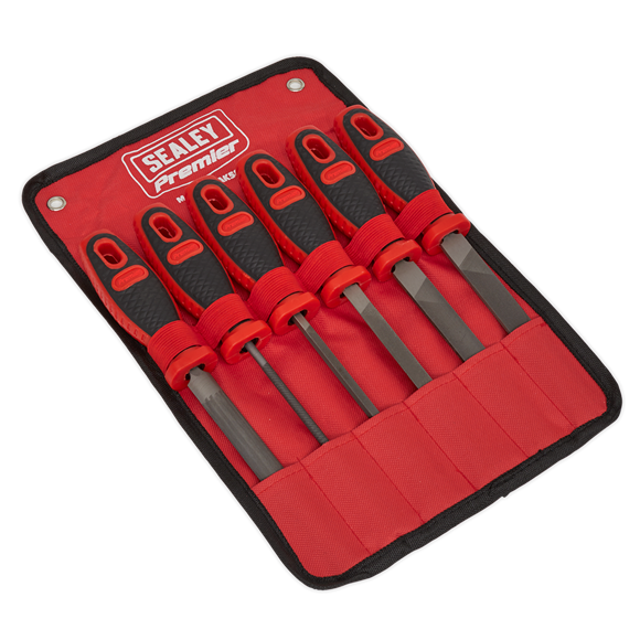 Sealey Engineer's File Set 6pc 150mm AK580 Sealey - Dynamic Drive