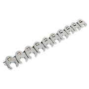 Sealey Crow's Foot Spanner Set 10pc 3/8"Sq Drive Metric AK598 Sealey - Dynamic Drive