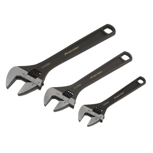 Sealey Adjustable Wrench Set 3pc AK607 Sealey - Dynamic Drive