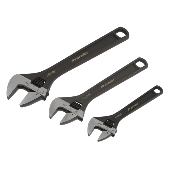 Sealey Adjustable Wrench Set 3pc AK607 Sealey - Dynamic Drive