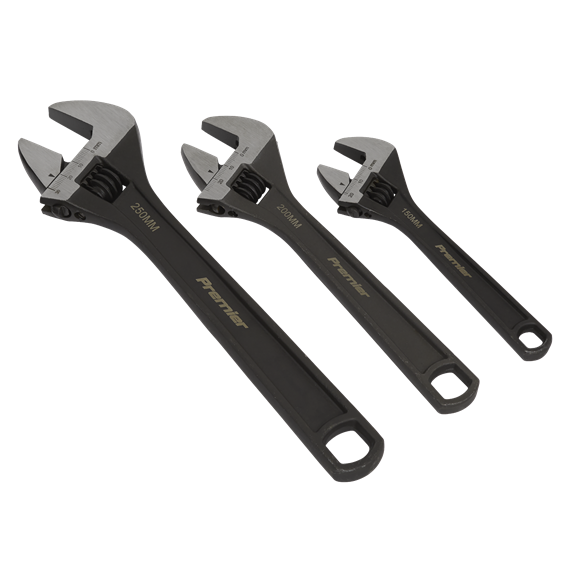 Sealey Adjustable Wrench Set 3pc AK607 Sealey - Dynamic Drive