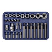 Sealey TRX-Star* Socket & Bit Set 30pc 1/4" 3/8" & 1/2"Sq Drive AK619 Sealey - Dynamic Drive