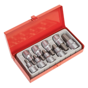 Sealey Hex Socket Bit Set 9pc 1/2"Sq Drive AK620 Sealey - Dynamic Drive