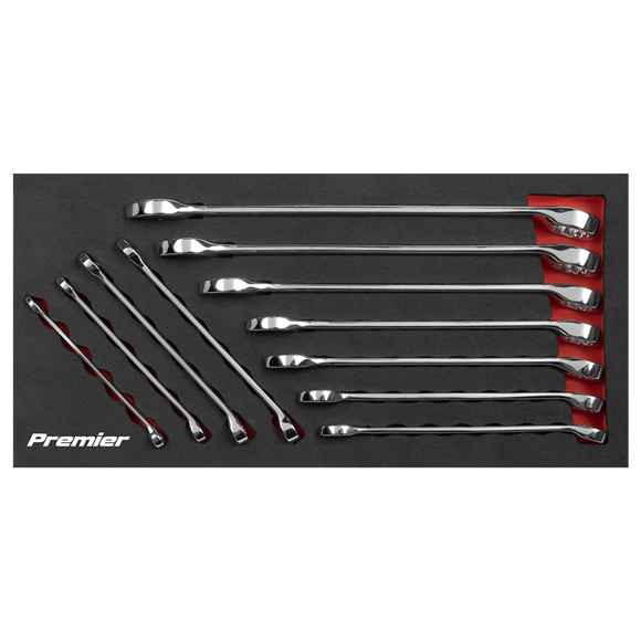 Sealey Combination Spanner Set 11pc Imperial AK630AF Sealey - Dynamic Drive