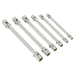 Sealey Double Flexi-Head Socket Spanner Set 6pc Fully Polished Metric AK635 Sealey - Dynamic Drive
