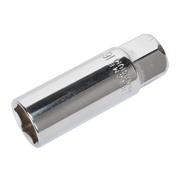 Sealey Spark Plug Socket 16mm 3/8"Sq Drive Magnetic AK654 Sealey - Dynamic Drive