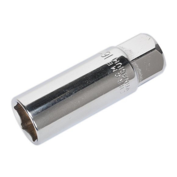 Sealey Spark Plug Socket 16mm 3/8"Sq Drive Magnetic AK654 Sealey - Dynamic Drive