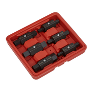 Sealey Oil Drain Plug Key Set 6pc Double End AK658 Sealey - Dynamic Drive