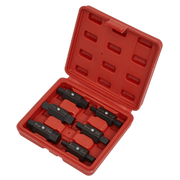 Sealey Oil Drain Plug Key Set 6pc Double End AK658 Sealey - Dynamic Drive