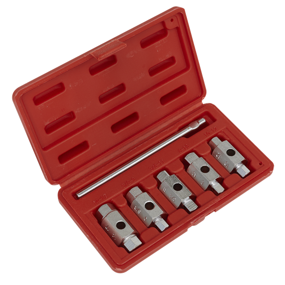 Sealey Drain Key Set 6pc Double End AK659 Sealey - Dynamic Drive