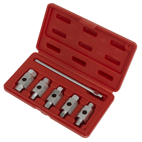 Sealey Drain Key Set 6pc Double End AK659 Sealey - Dynamic Drive