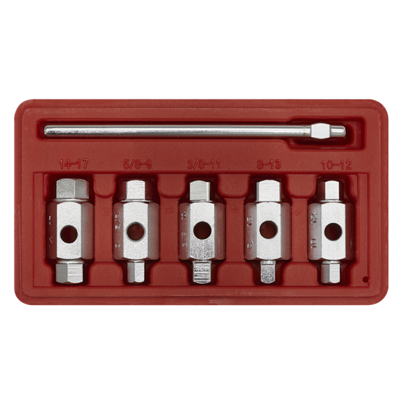 Sealey Drain Key Set 6pc Double End AK659 Sealey - Dynamic Drive