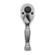 Sealey Stubby Ratchet Wrench 1/4"Sq Drive Pear-Head Flip Reverse AK660S Sealey - Dynamic Drive